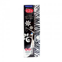 Зубная щетка Longa Vita Ewa вибрационная зебра мягкая + сменная насадка + батарейка 1 шт.