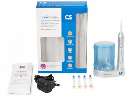 Зубная щетка CS Medica Соник пульсар электрическая звуковая с зарядным устройством и ультрафиолетовым дезинфектором CS-233-UV