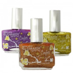 Лак для ногтей El Corazon Конфетти нэйл полиш фактурный 16 мл 525a