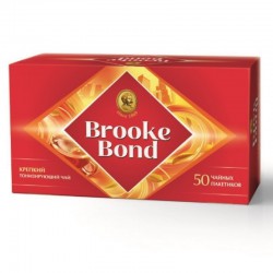 Чай, Brooke Bond (Брук Бонд) 1.8 г №50 Черный с ярлычком пакетики