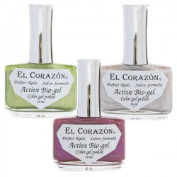Лак для ногтей El Corazon Актив био-гель колр гель полиш Френч Жаккард 16 мл 423/905